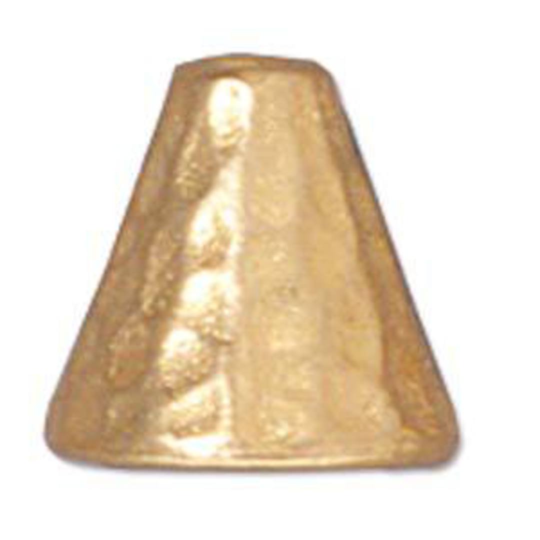 Hammered Cone, 8mm - Gold image 0