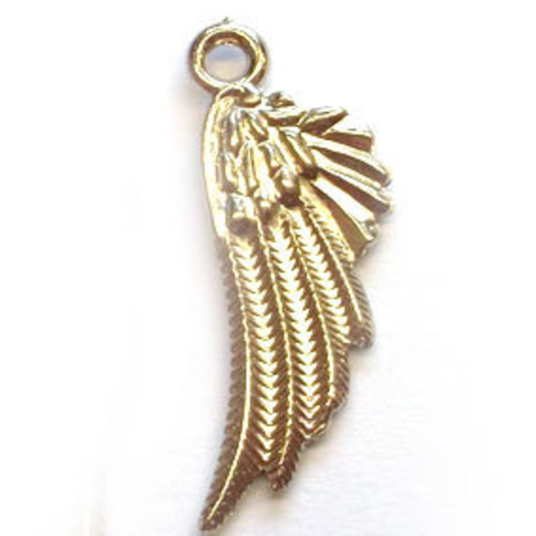 Acrylic Charm: Wing - silver image 0