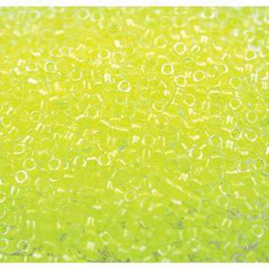 11/0 Miyuki Delica, colour 2031 - Luminous Lime Aid image 0