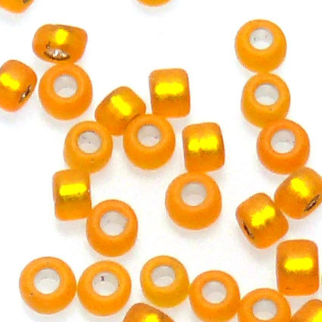 Matsuno size 11 round: F8 - Frosted Light Orange (7 grams) image 0