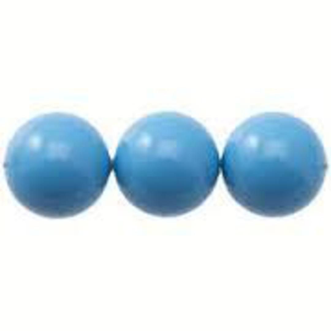 4mm Round Swarovski Pearl, Turquoise image 0