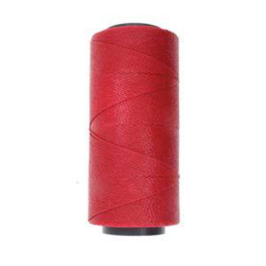 0.8mm Knot-It Brazilian Waxed Polyester Cord: Dark Red image 0