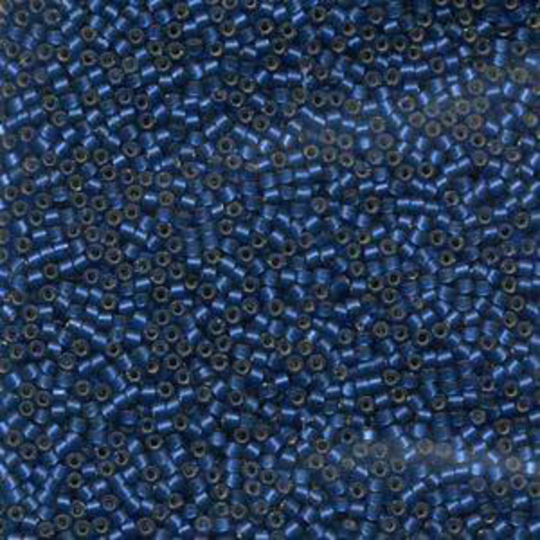 11/0 Miyuki Delica, colour 693 - Deep Medium Blue, semi-matte, silver lined (7.2 grams) image 0