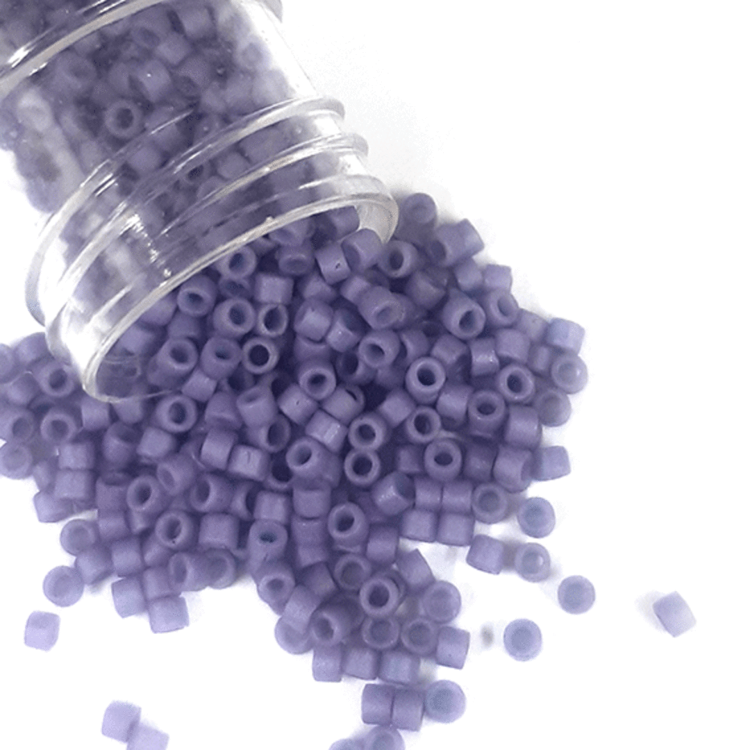 11/0 Miyuki Delica, colour 799 - Matte Opaque Dark Lavender image 0