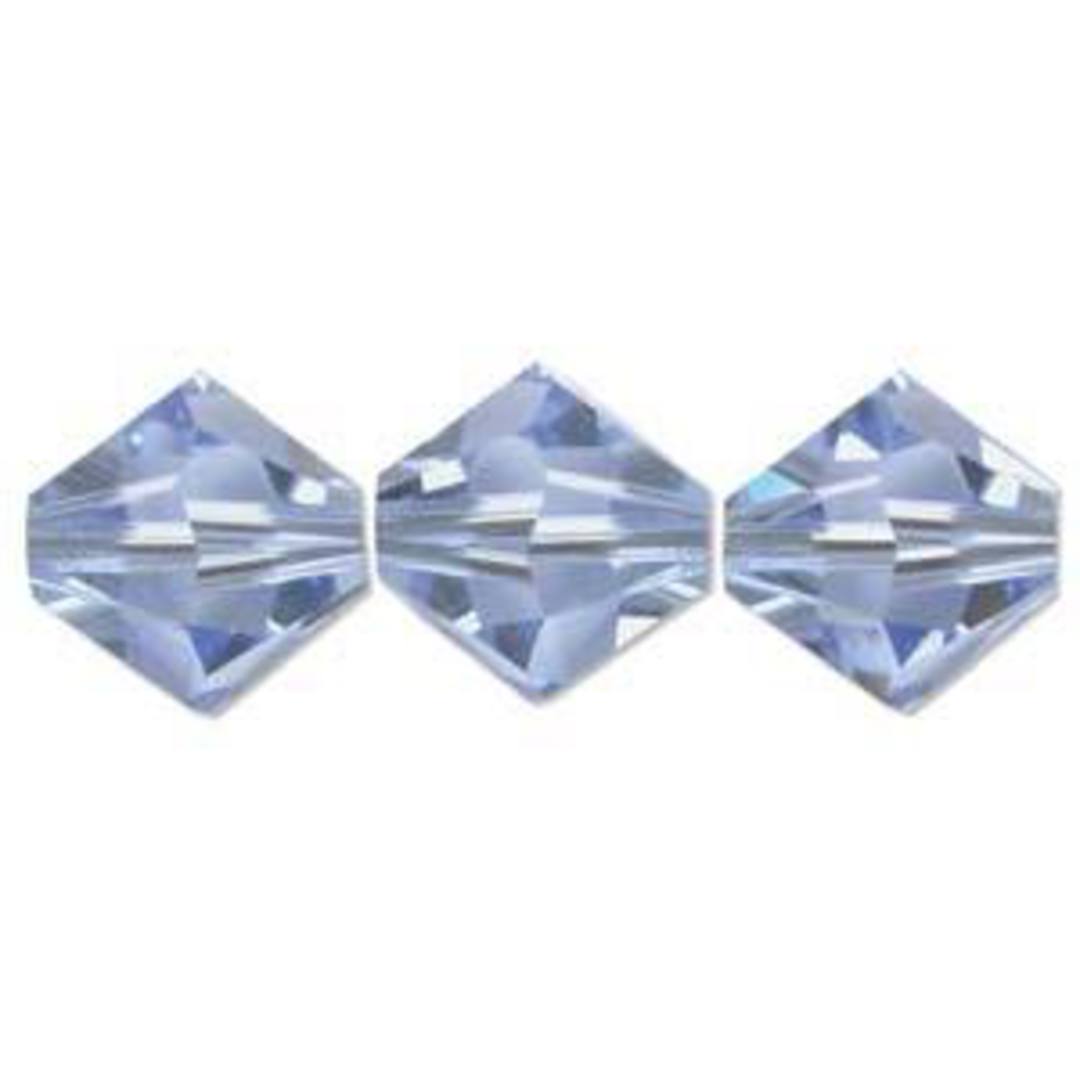 6mm Swarovski Crystal Bicone, Sapphire, light image 0