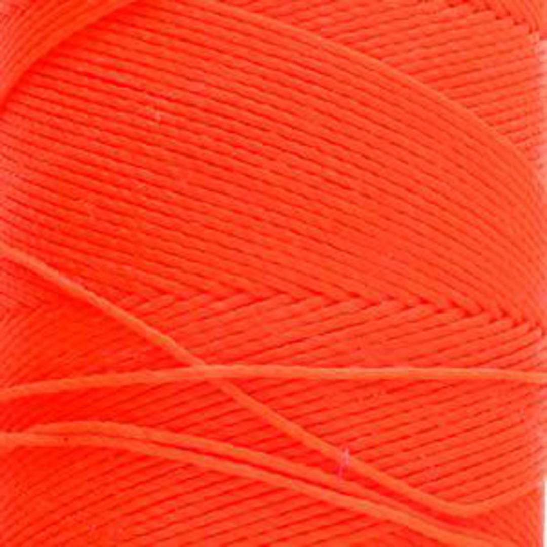 0.8mm Knot-It Brazilian Waxed Polyester Cord: Neon Orange image 2
