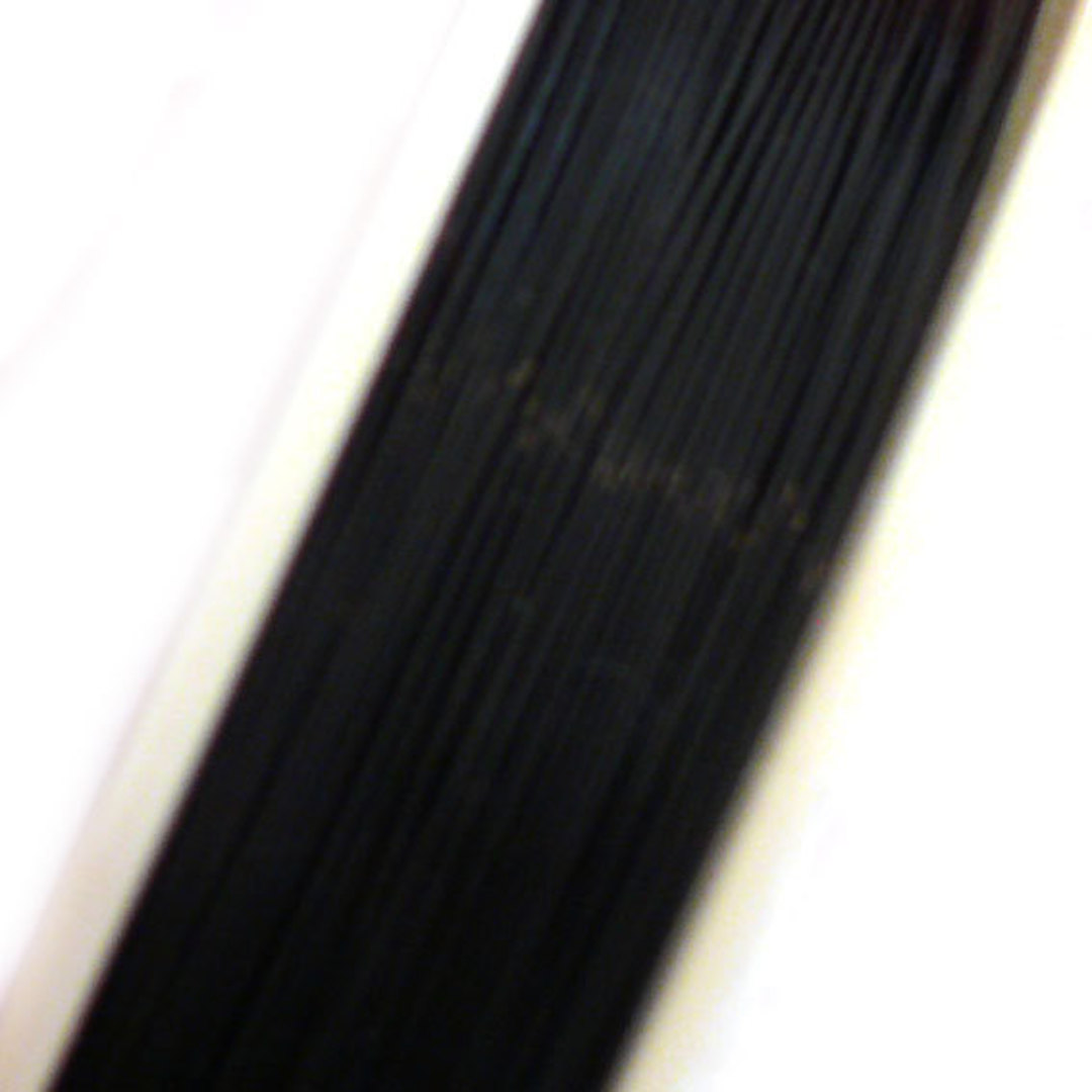 Tigertail Beading Wire: 100m roll - Black image 0