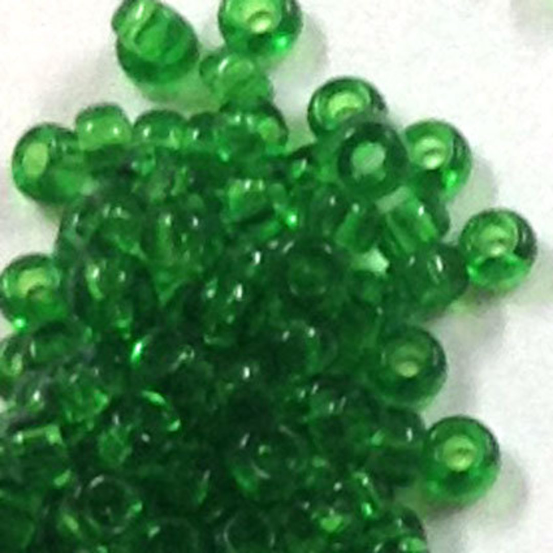 Miyuki size 15 round: 146 - Emerald, transparent image 1