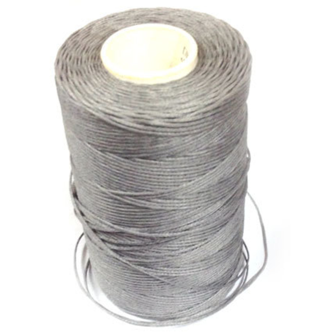 1mm Braided Waxed Cord, Light Grey image 0