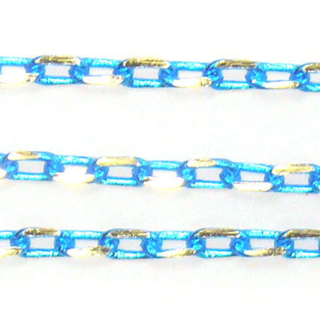 Coloured Chain: Aqua (3mm) image 0
