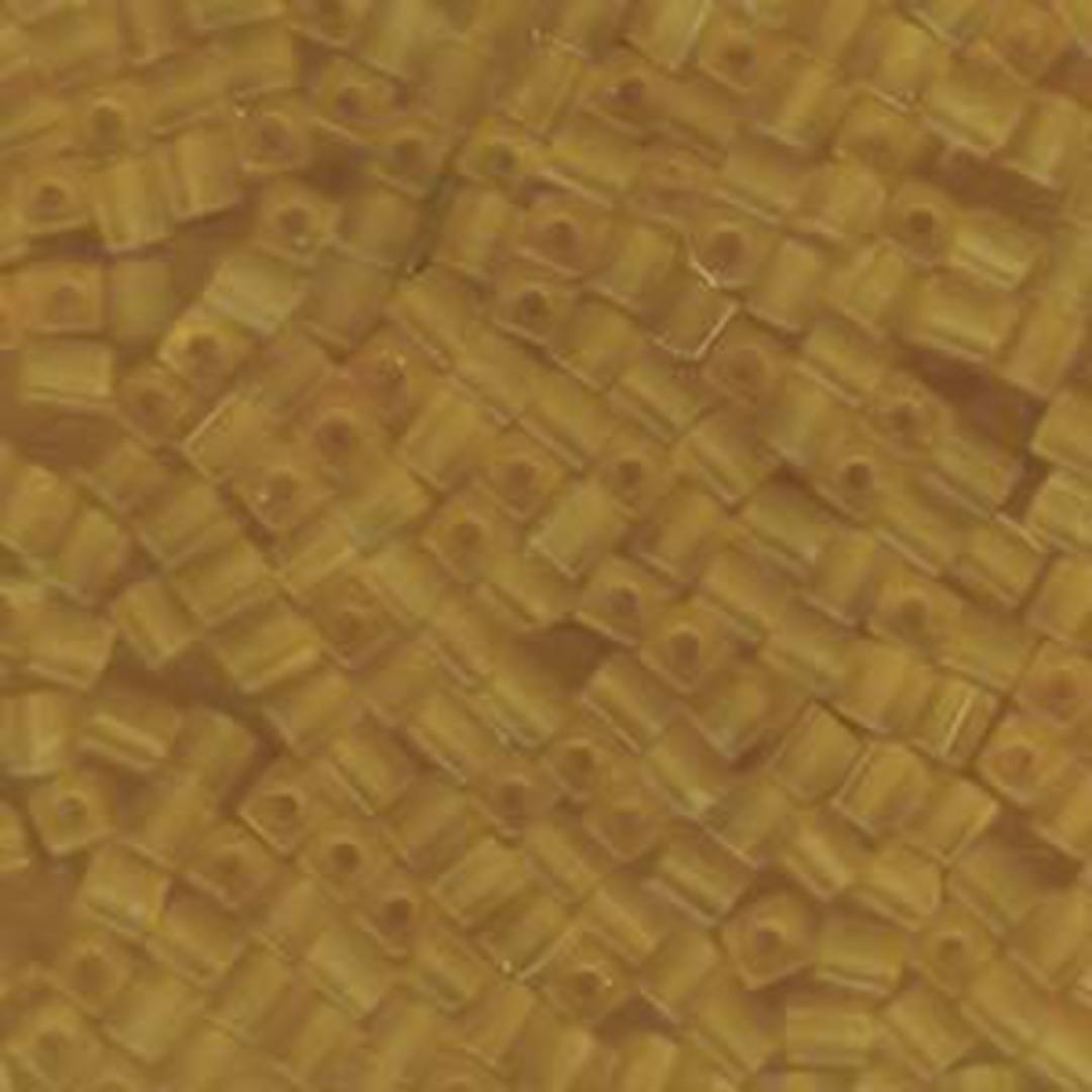 4mm Miyuki Square: 132F - Frosted Tan image 0