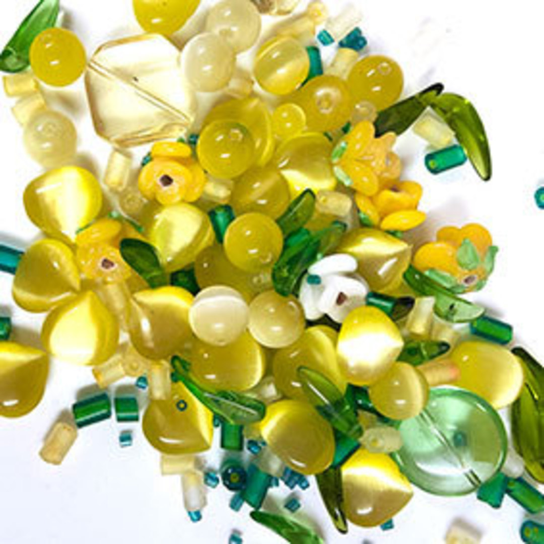 NEW! Glass Bead Mix - Summer Dandelion image 0