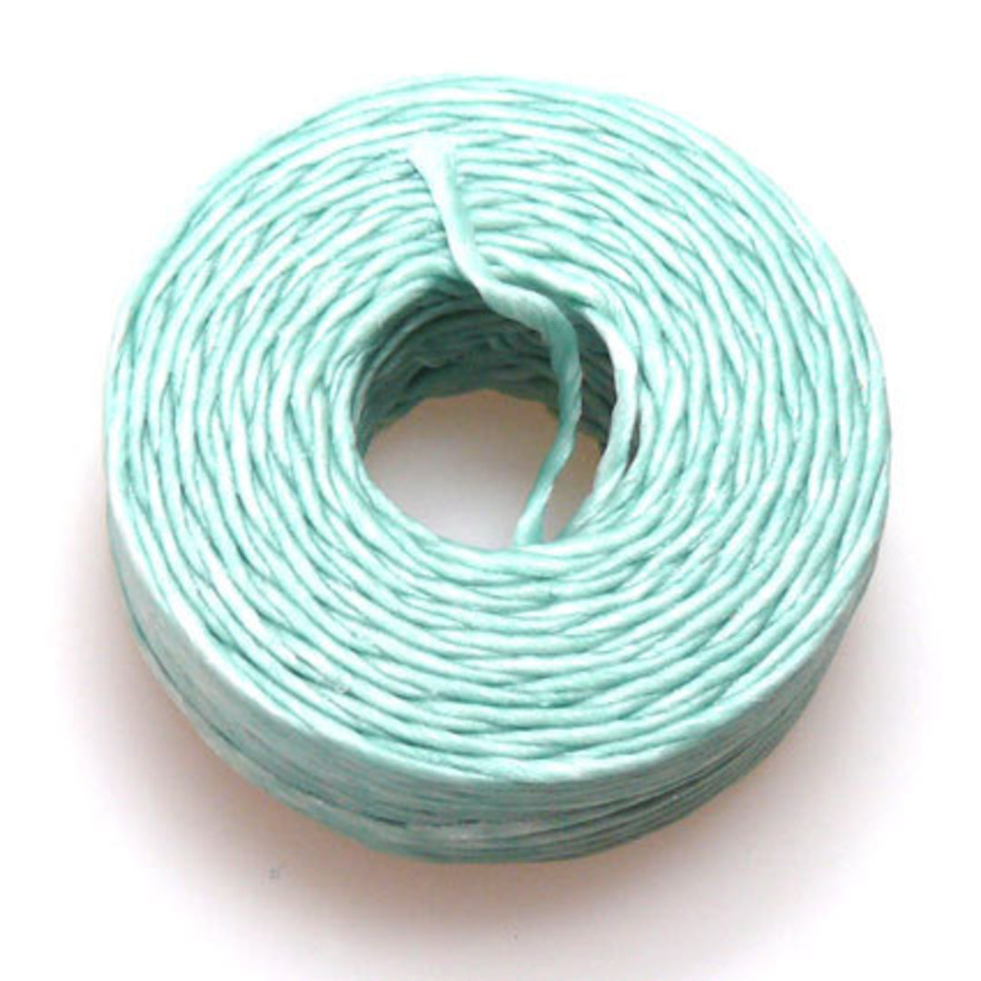 1mm Cotton 'Sinew' Cord - Light Mint image 0