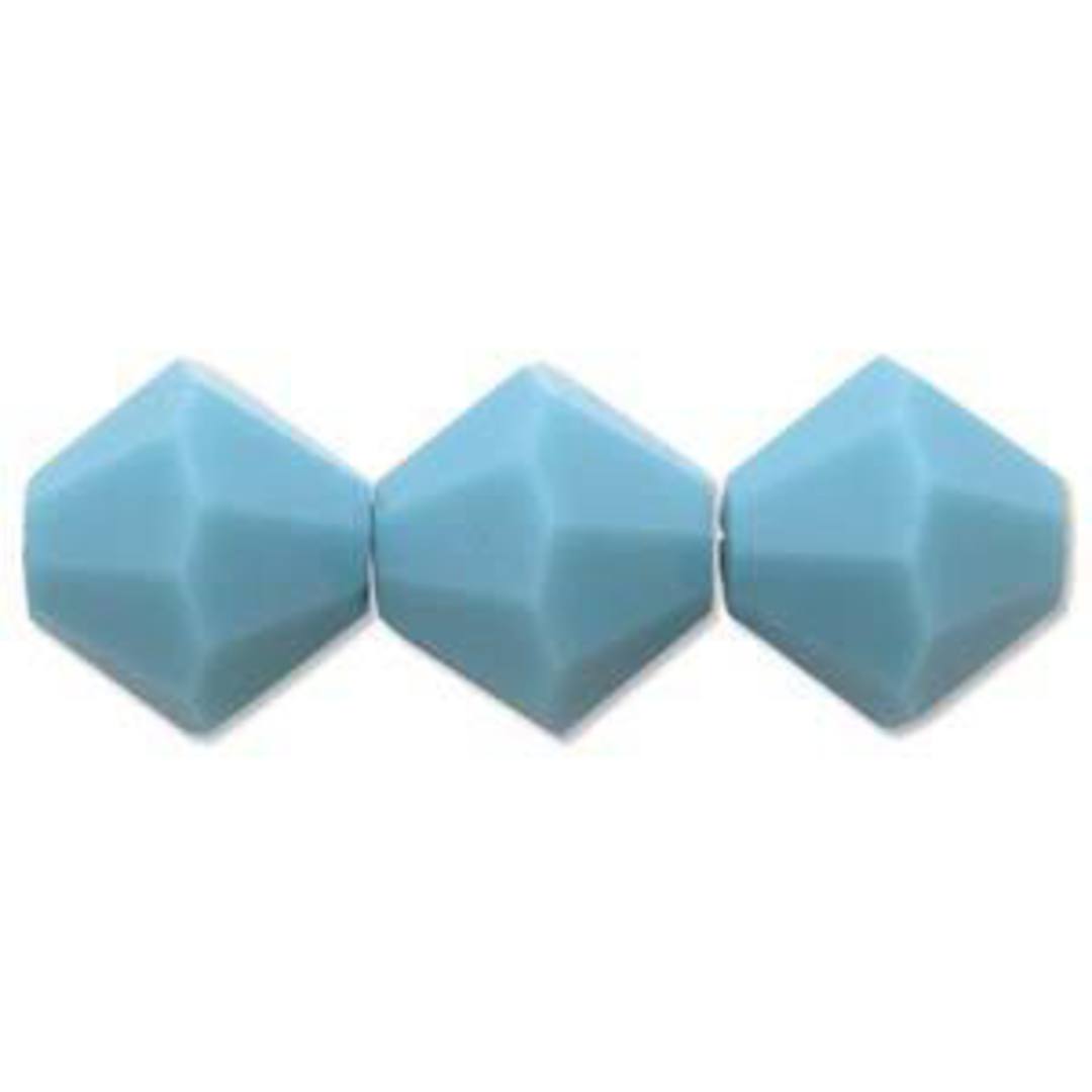 4mm Swarovski Crystal Bicone, Turquoise image 0