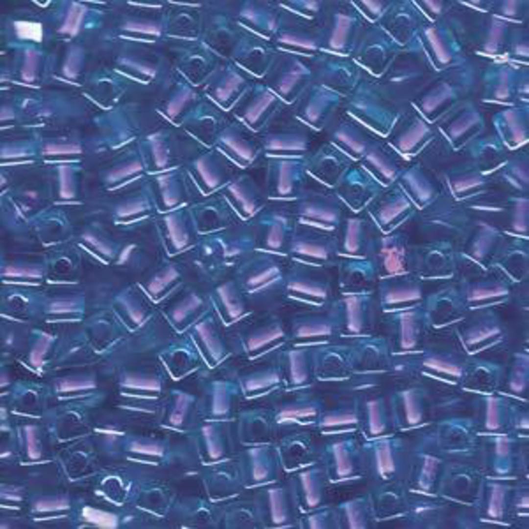 4mm Miyuki Square: 2640 - Blue/Violet, colour lined image 0