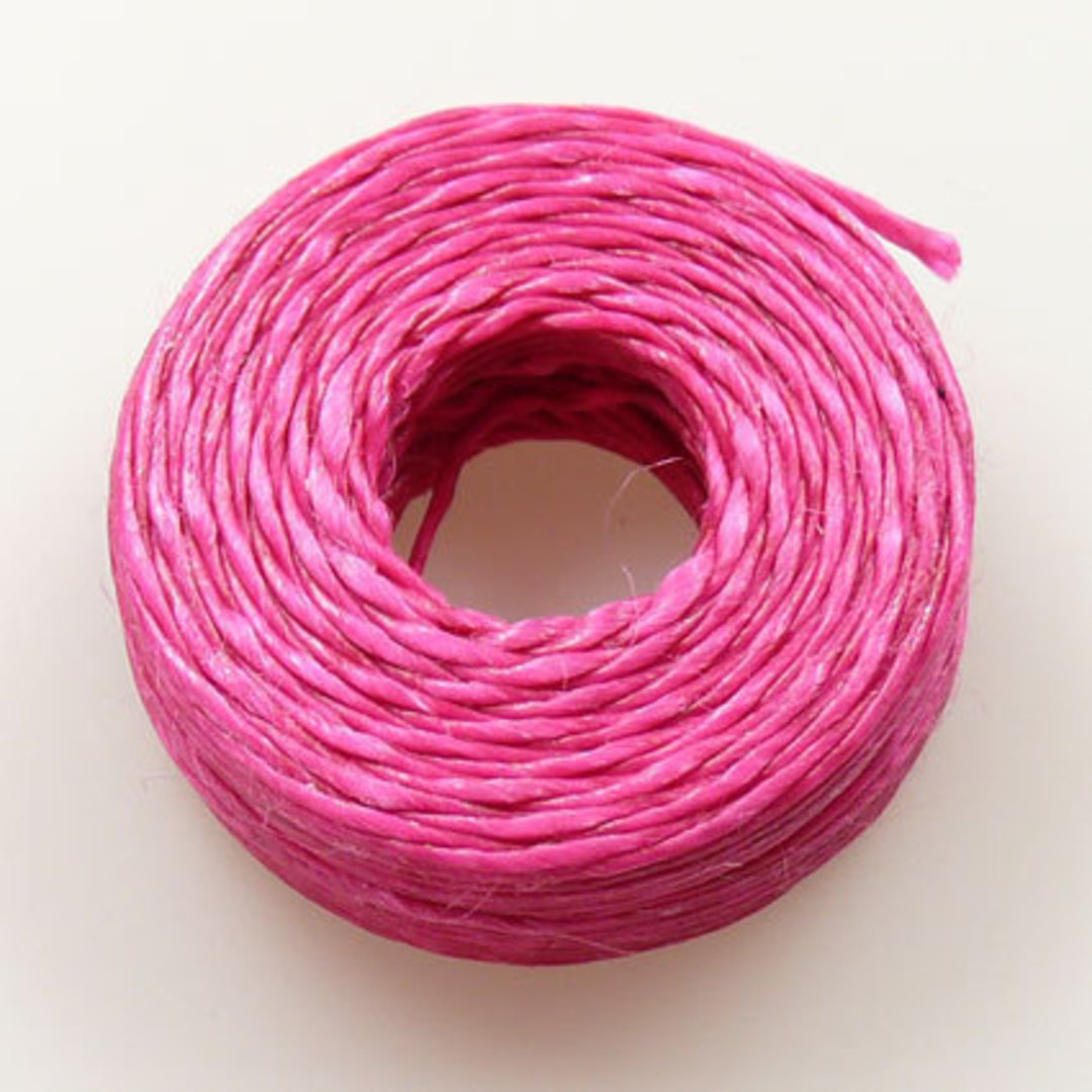1mm Cotton 'Sinew' Cord - Hot Pink image 0