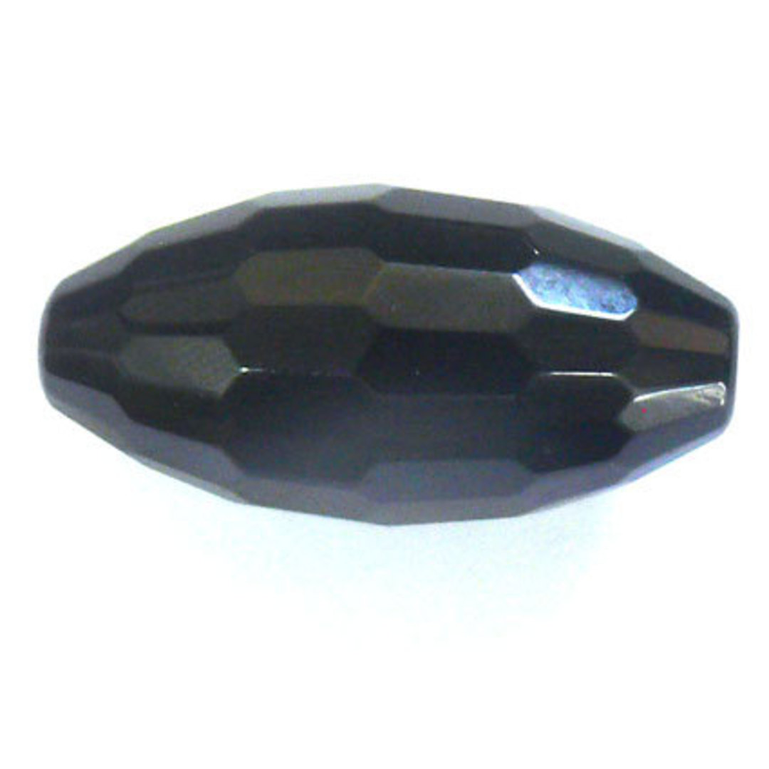 Onyx Faceted Oval, 30mm x 18mm image 0