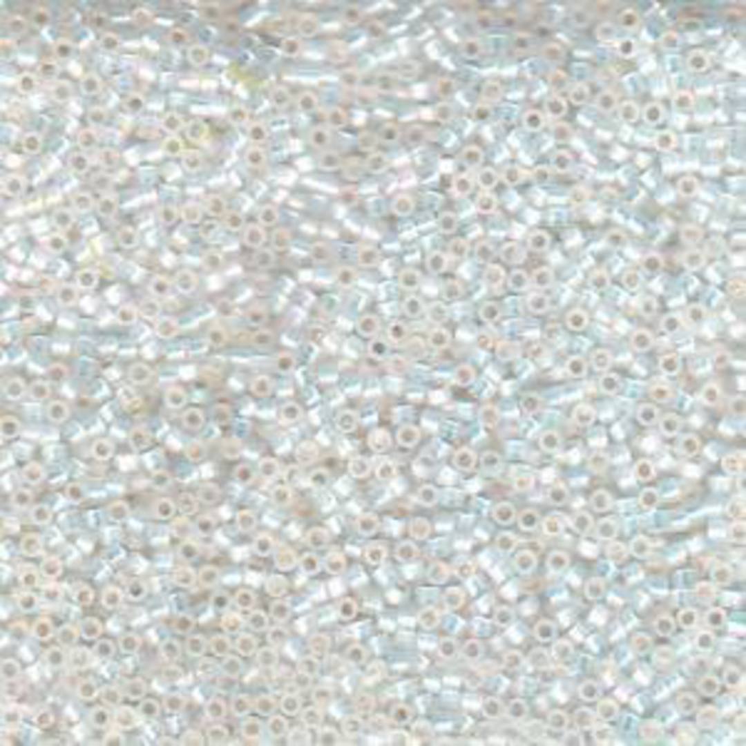 11/0 Miyuki Delica, colour 222 - White Opal AB image 1