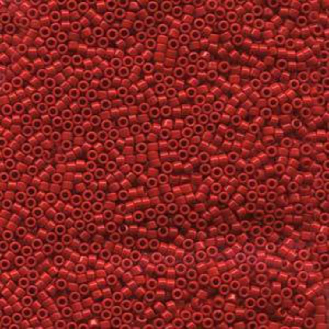 11/0 Miyuki Delica, colour 723 - Opaque Dark Cranberry (7.2 grams) image 0