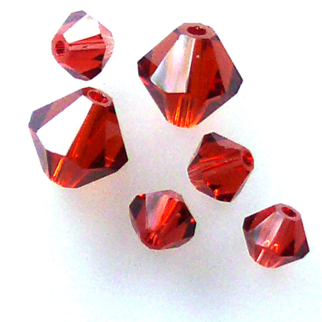 4mm Swarovski Crystal Bicone, Indian Red image 0