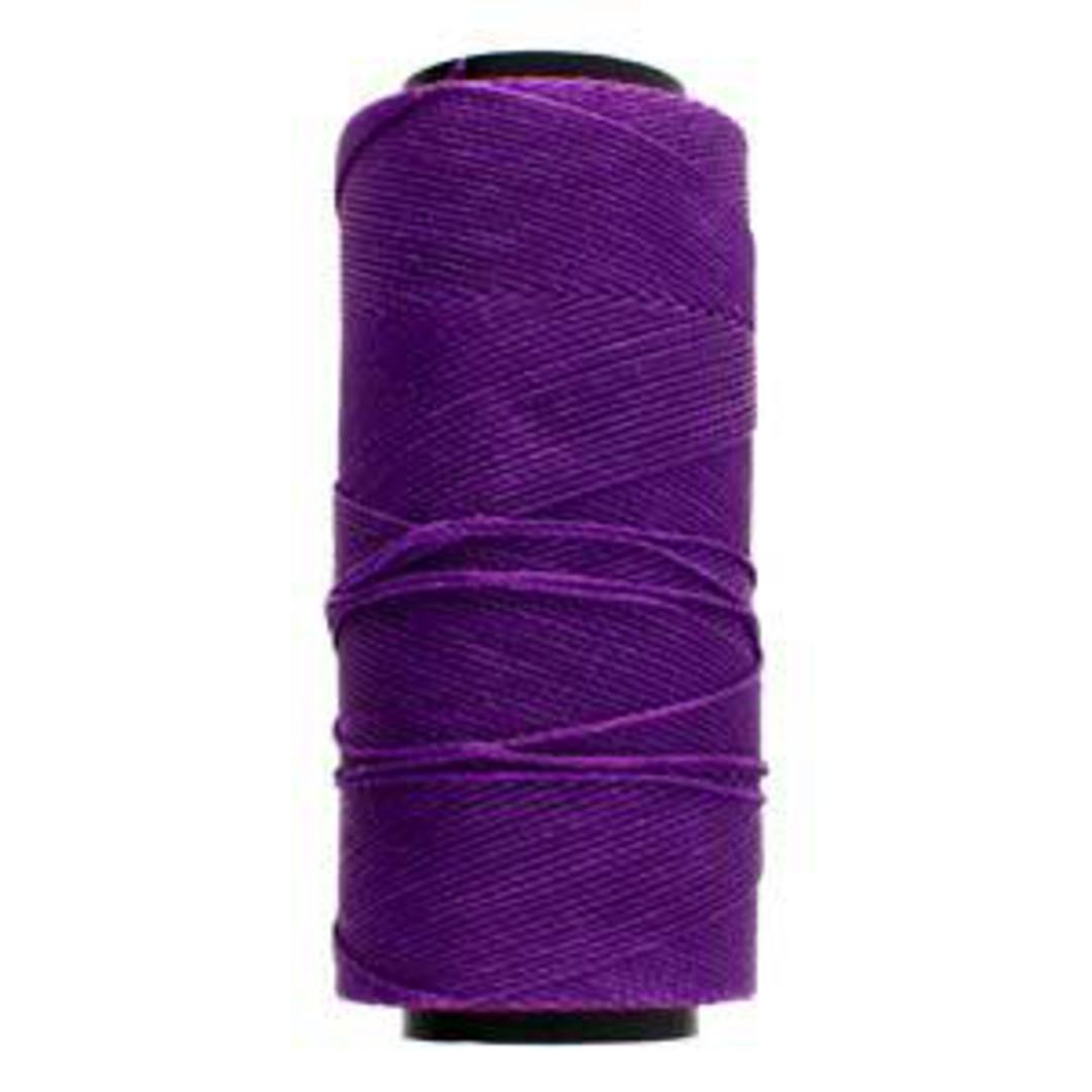 0.8mm Knot-It Brazilian Waxed Polyester Cord: Neon Purple image 0