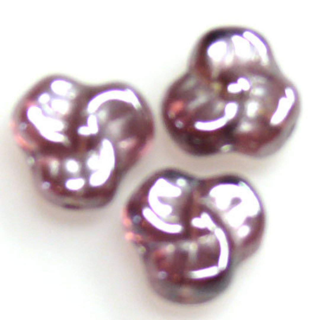 Tri Flower,9mm - Amethyst shimmer image 0