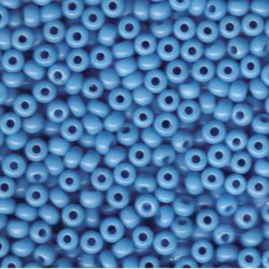Miyuki size 6 round: 413- Opaque Turquoise Blue (7 grams) image 0