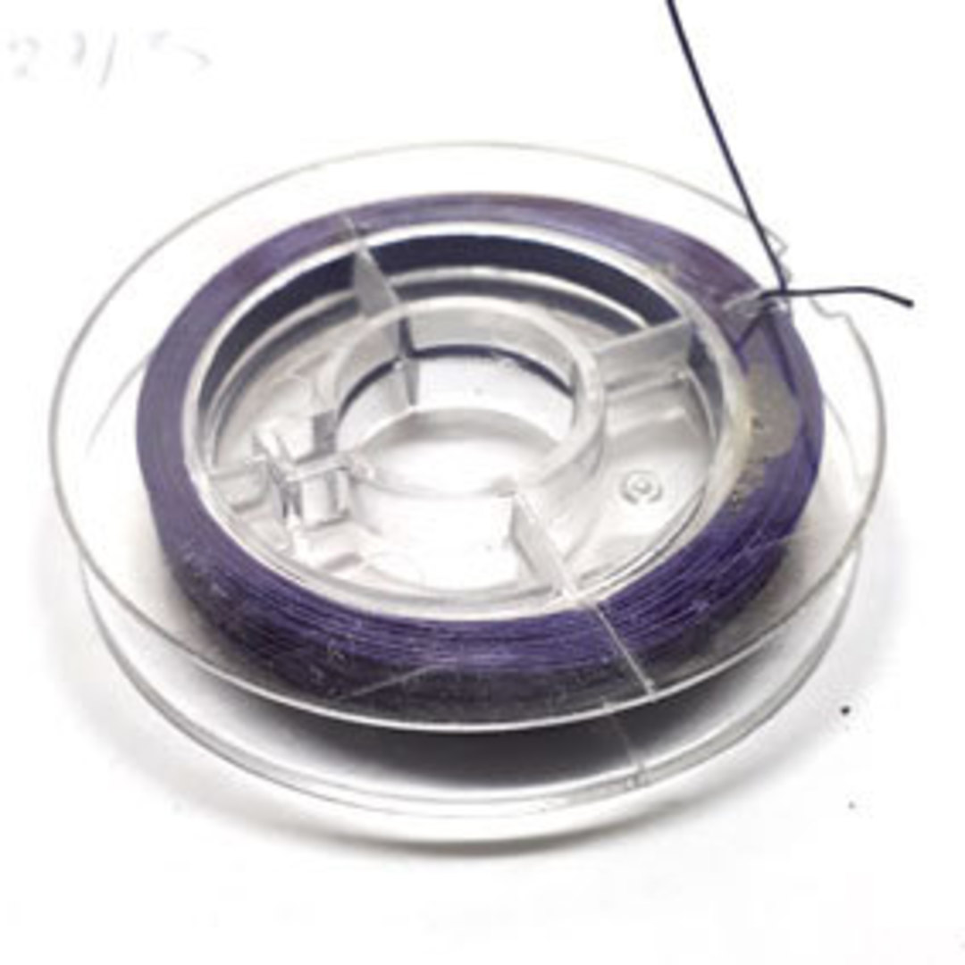 Tigertail Beading Wire: 10m spool - Deep Purple image 0