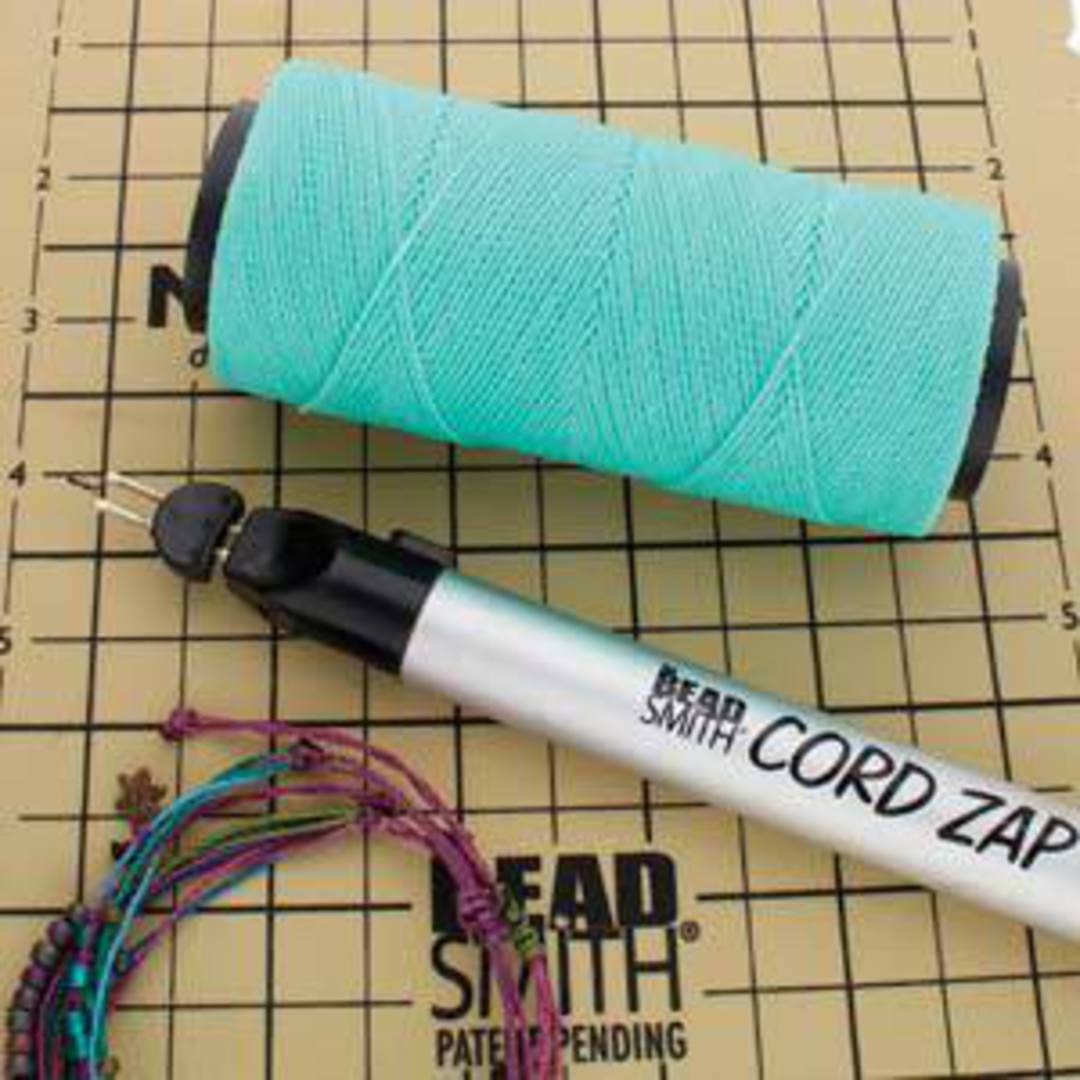 NEW! 0.8mm Knot-It Brazilian Waxed Polyester Cord: Seafoam image 1
