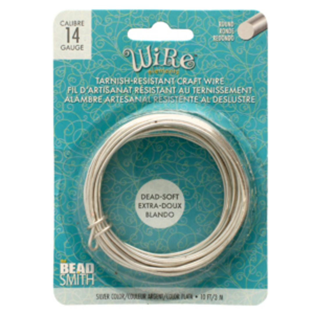 Beadsmith Craft Wire, Silver Colour: 14 gauge  (soft temper) image 0