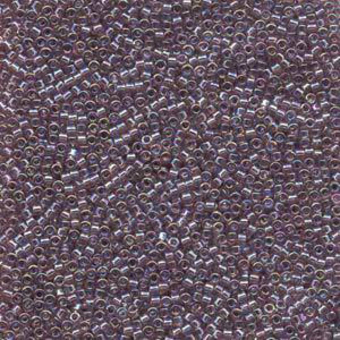 11/0 Miyuki Delica, colour 173 - Smoked Amethyst Transparent AB (7.2gm) image 0