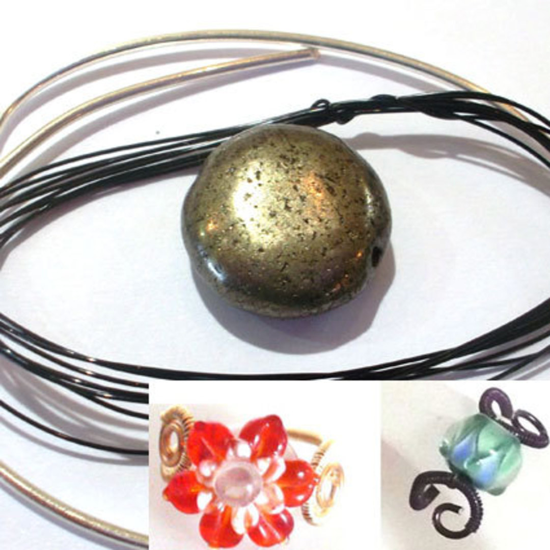 Wire Ring Kit, Iron Pyrite flat disc image 0