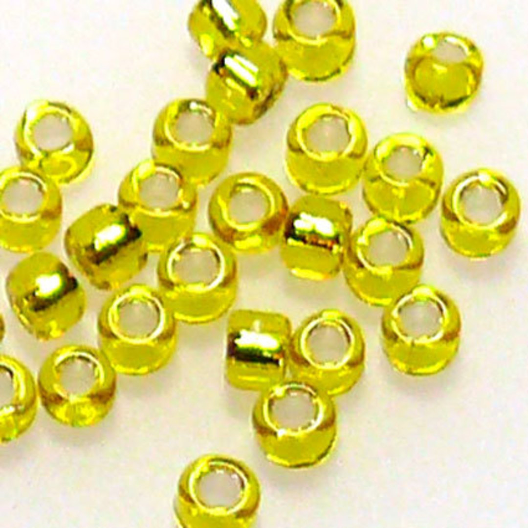 Matsuno size 11 round: 6 - Yellow, silver lined (7 grams) image 0