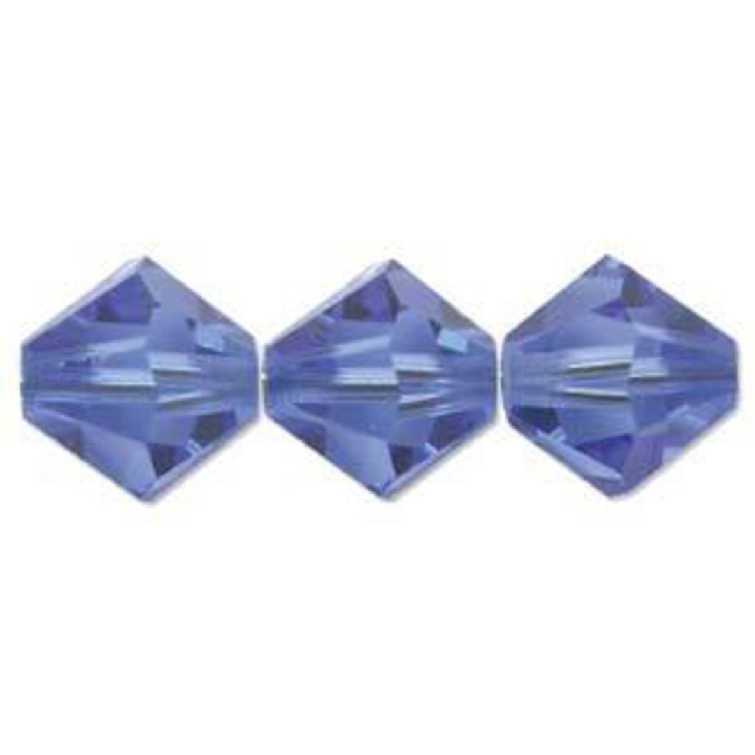 10mm  Swarovski Crystal Bicone, Sapphire image 0