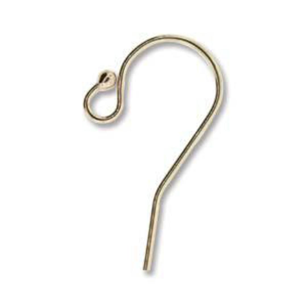 Goldfill Earring Bali Hook, 20mm: ball end image 0