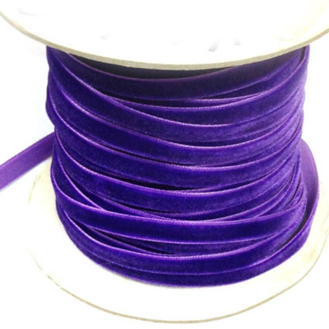Velvet Ribbon - Royal Purple image 0