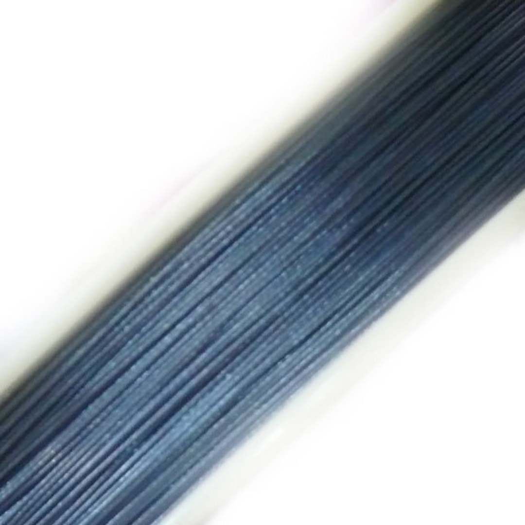 Tigertail Beading Wire: 100m roll - Light Denim Blue image 0