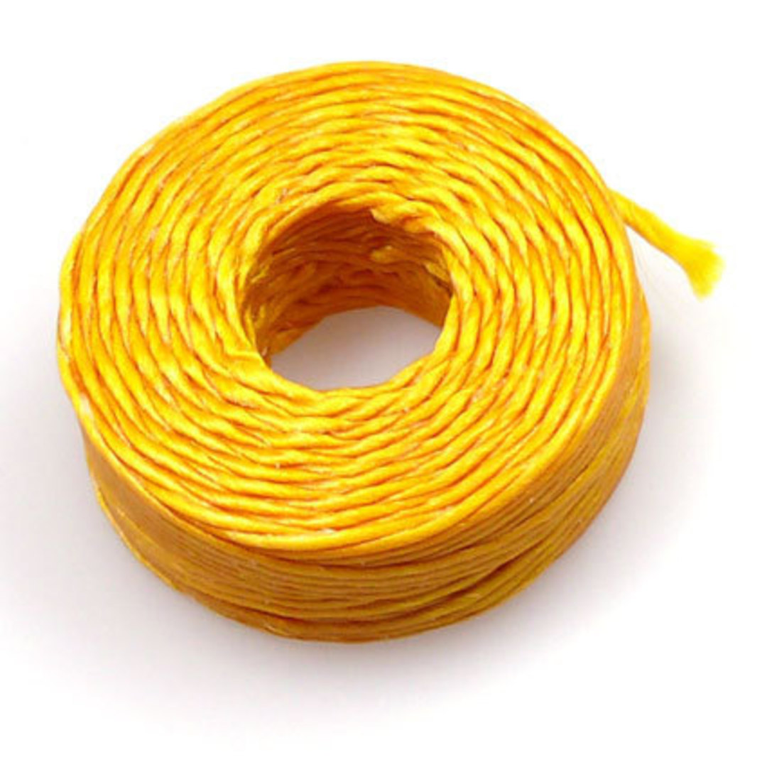 1mm Cotton 'Sinew' Cord - Canary Yellow image 1