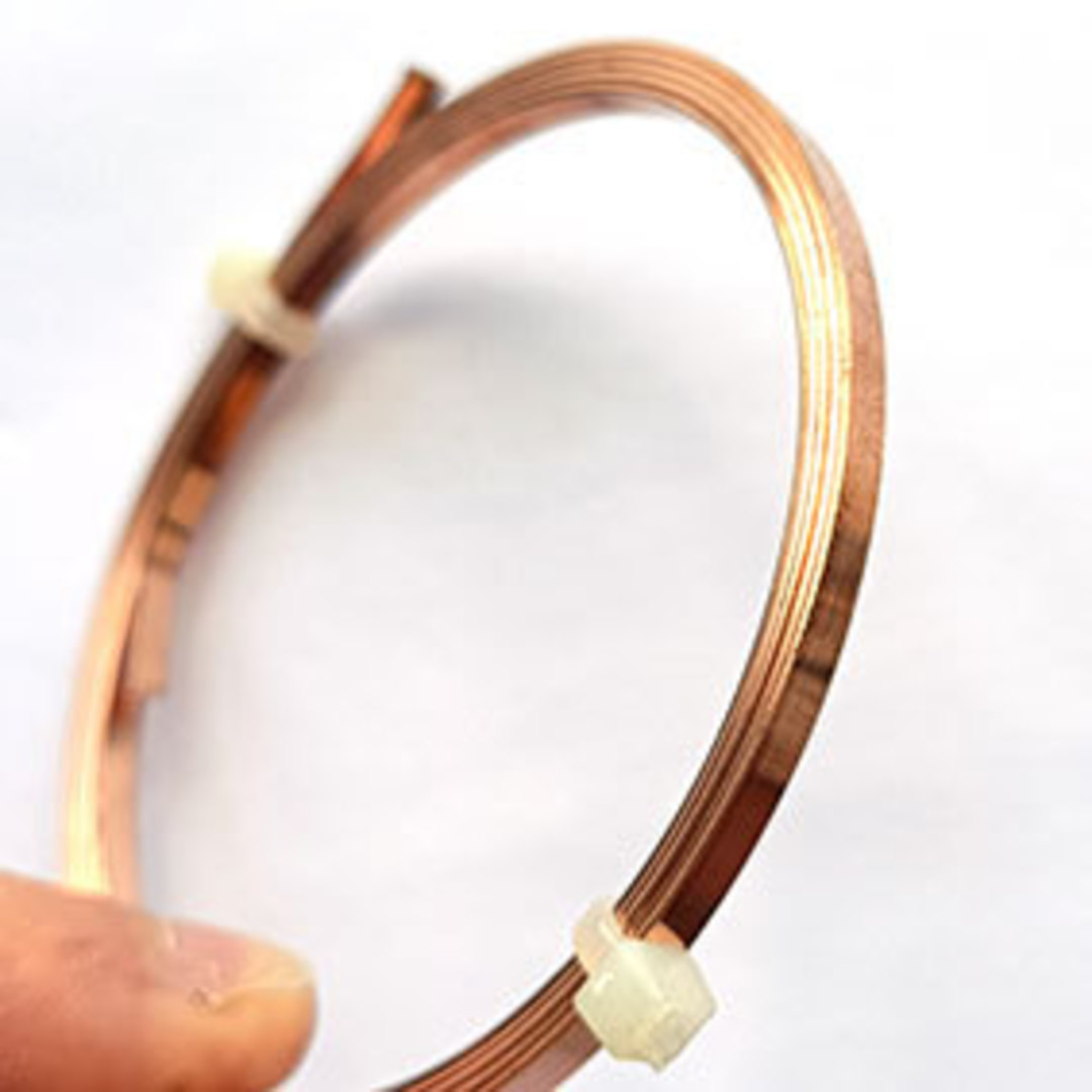 3mm Flat Artistic Wire, 21g: 90cm - Bare Copper image 0
