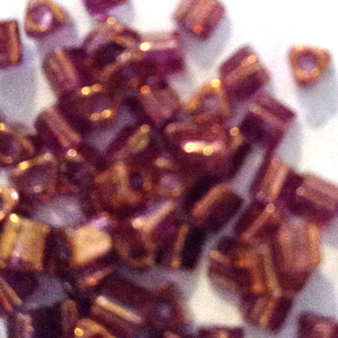 Toho size 11 triangle: 319A -  Coppery/Red/Purple Shimmer (7 grams) image 0
