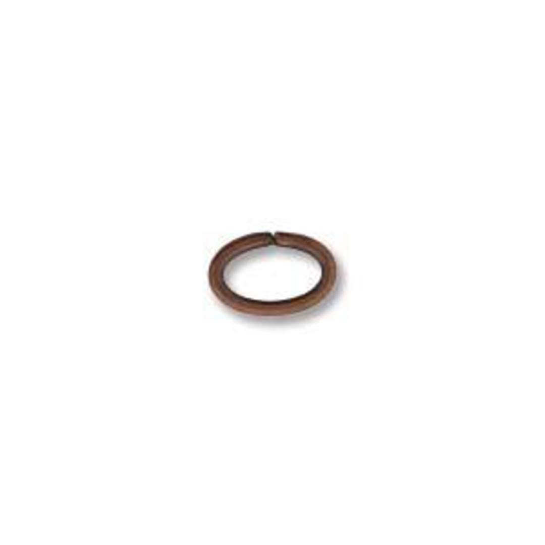 OVAL Jumpring: Copper 4 x 6mm image 0