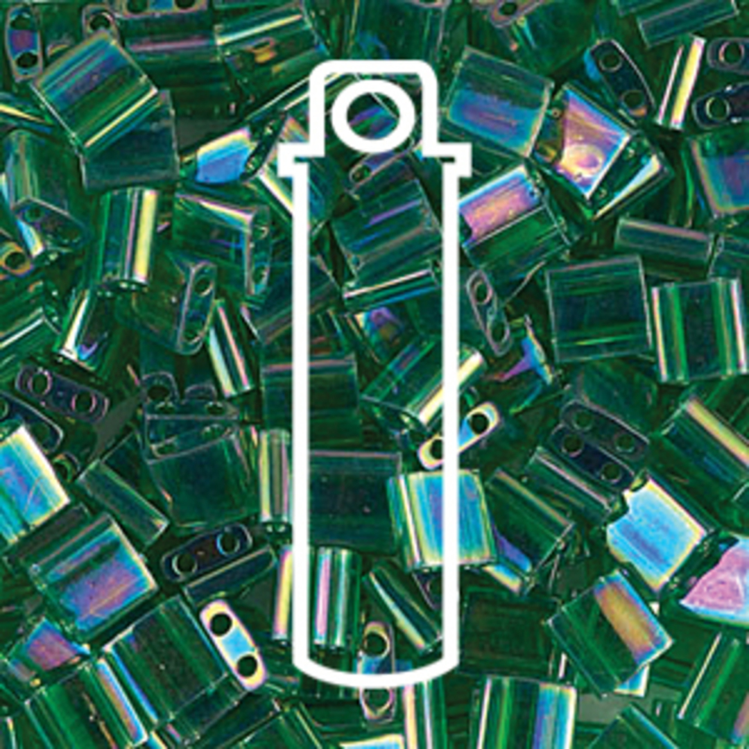 NEW! Miyuki Tila Bead 179 - Green Transparent Luster (7.2 grams) image 0