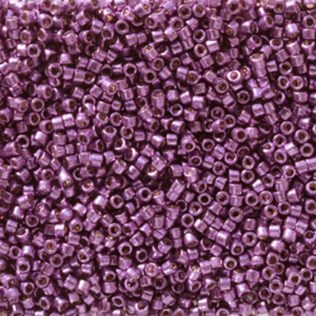 11/0 Miyuki Delica, colour 2508 - Duracoat Galv Purple Orchid (7.2 grams) image 0