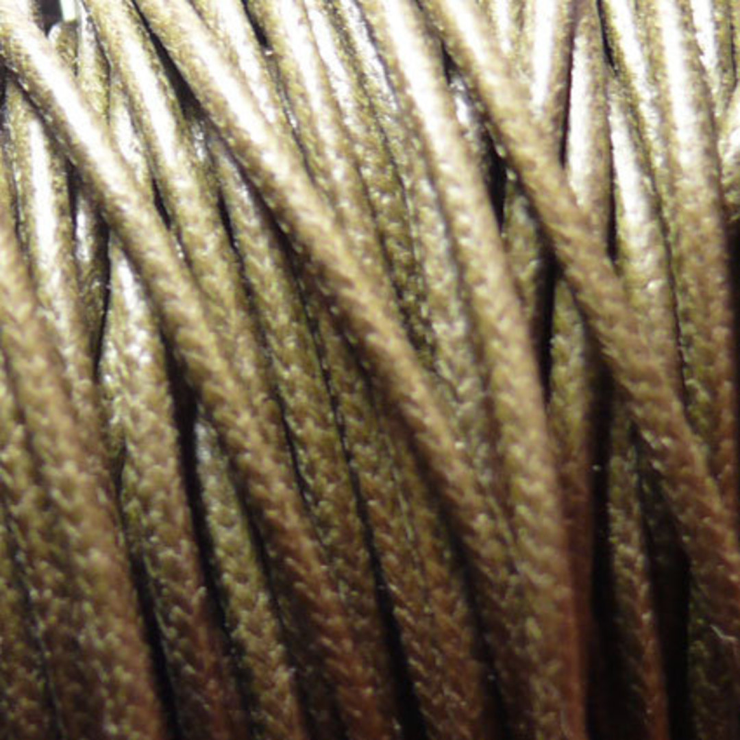 1mm round Japanese Filament Cord, Olive image 0
