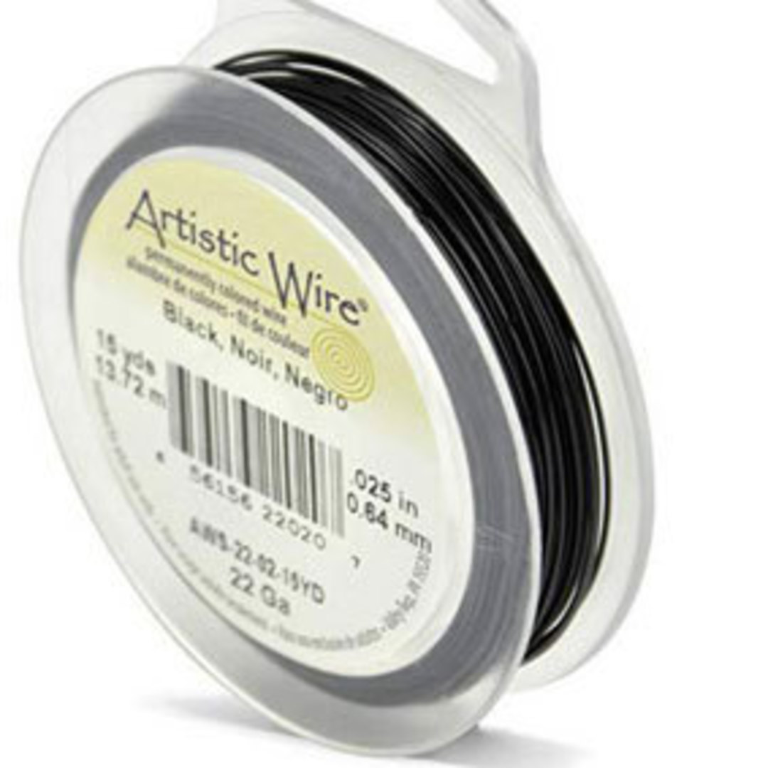 Artistic Wire: 22 gauge - Black (13.7m spool) image 0