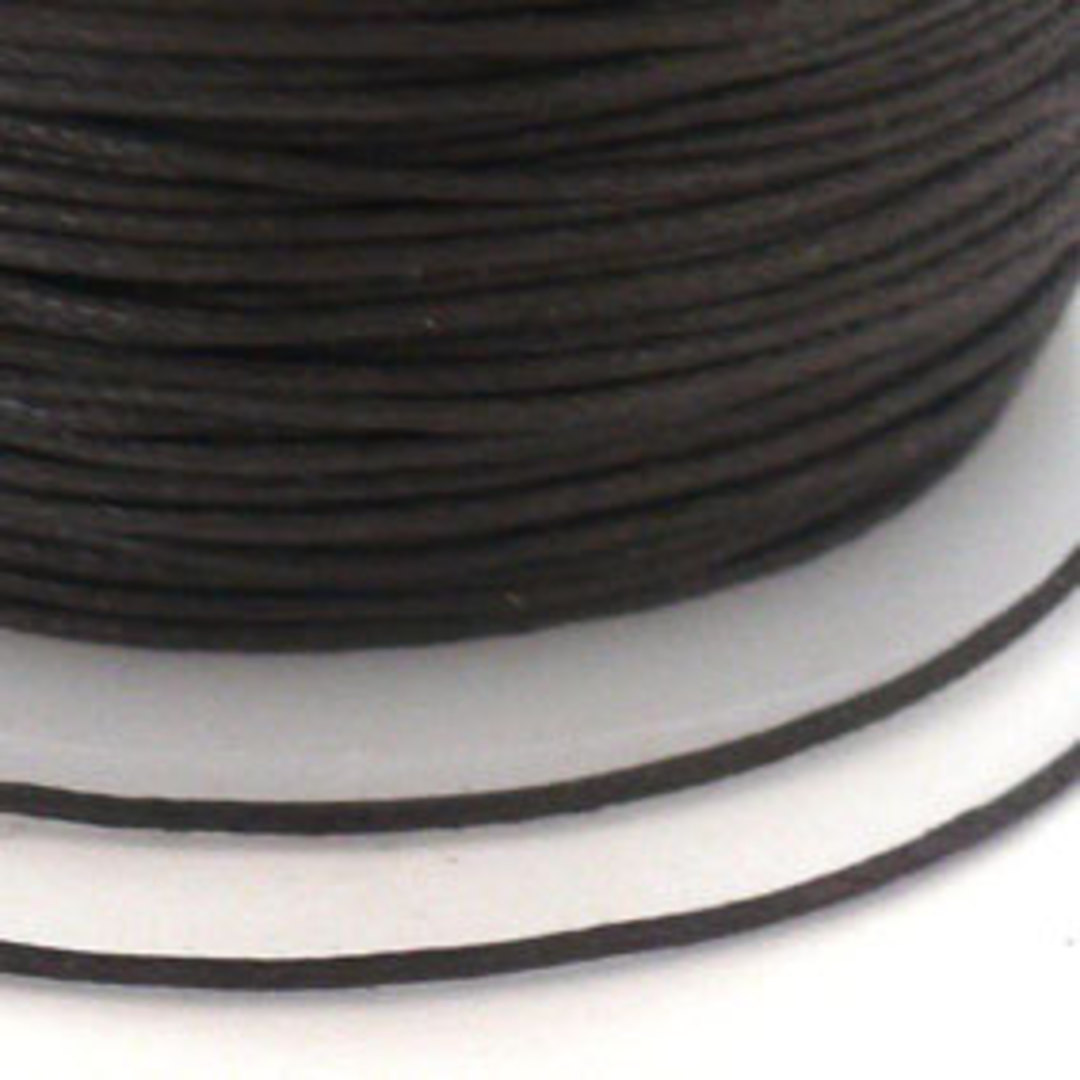 Indian round cotton cord - 0.5mm - dark brown image 0