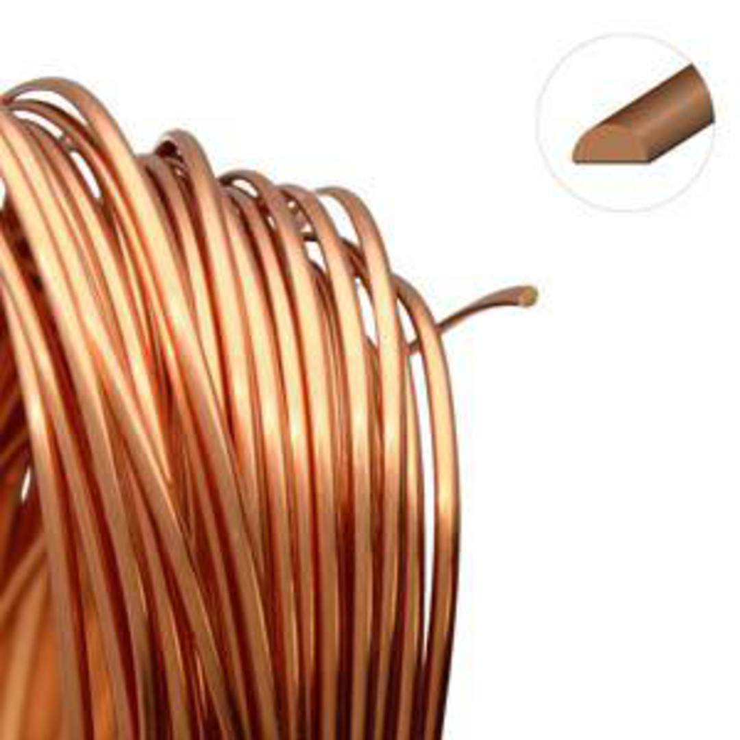 Tarnish Resistant Half Round Wire: Natural Copper, 21g (med temper) image 1