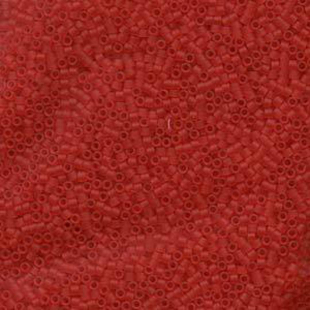 11/0 Miyuki Delica, colour 745 - Matte Transparent Light Red (7.2 grams) image 0