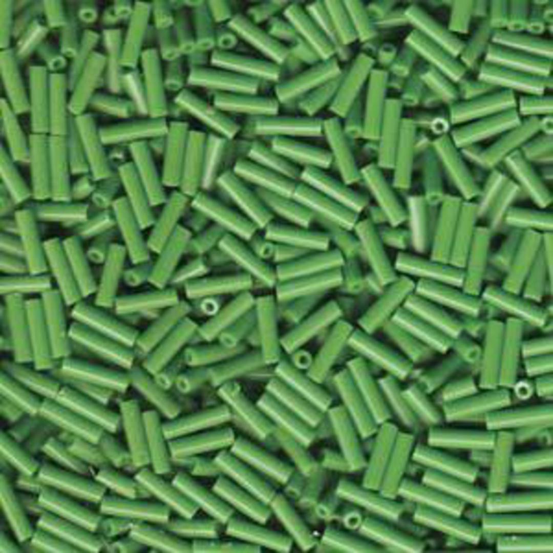 Miyuki 6mm Bugle: 9411- Opaque Green(17 grams) image 0