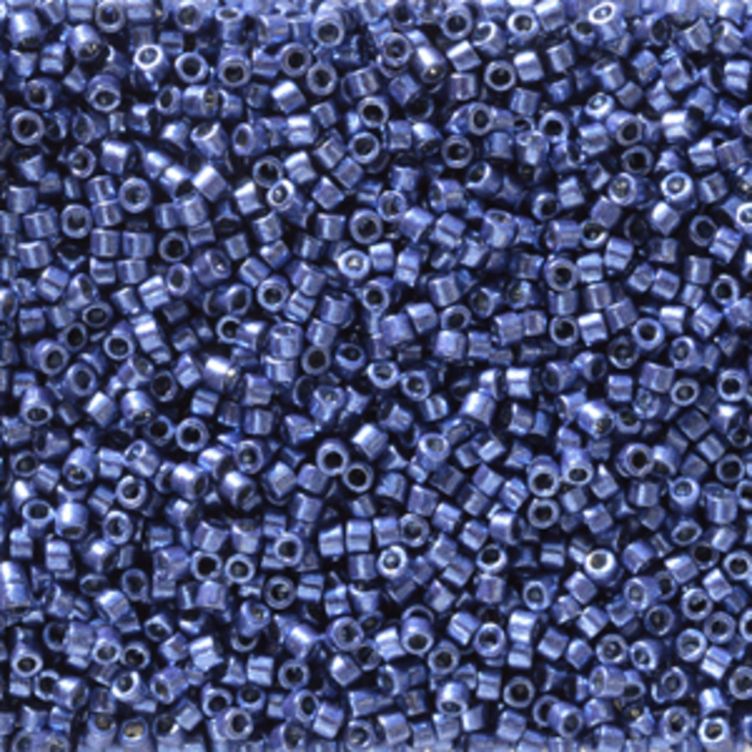 11/0 Miyuki Delica, colour 2517 - Duracoat Galv Mermaid Blue (7.2 grams) image 0